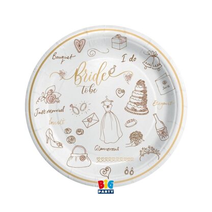 Piatti 23 cm Bride to be