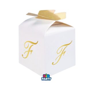 Scatola cubetto 5 x 7 x 5 cm lettera F 10 pezzi