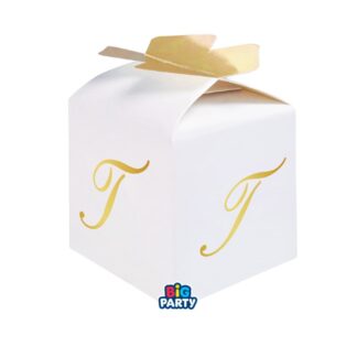 Scatola cubetto 5 x 7 x 5 cm lettera T 10 pezzi