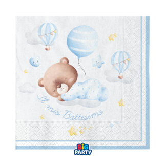 Tovaglioli 33x33 cm Baby Bear Celeste