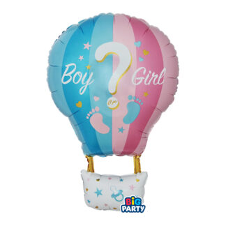 Palloncino Mylar Mongolfiera Gender reveal 52x80 cm