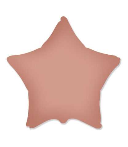 Palloncino In Mylar stella  18" rosa vintage satinato