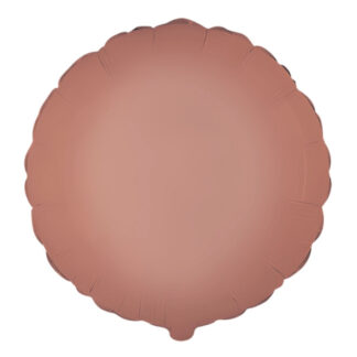 Palloncino In Mylar tondo 18"rosa vintage satinato