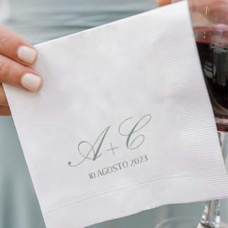 Tovaglioli personalizzabili 25x25 cm stampa a caldo