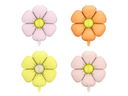 Palloncini Fiore Margherita colori mix 65 cm 4 pezzi