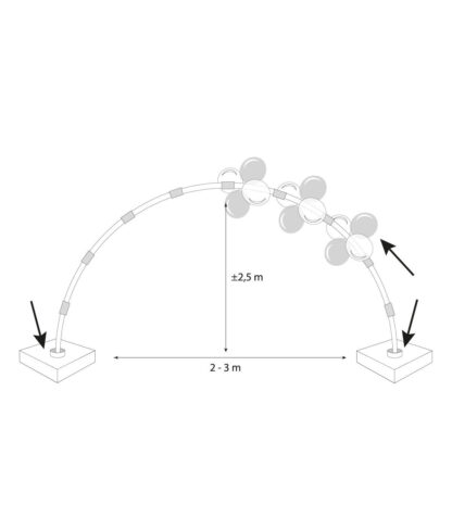 Kit Arco fai da te per palloncini - immagine 2