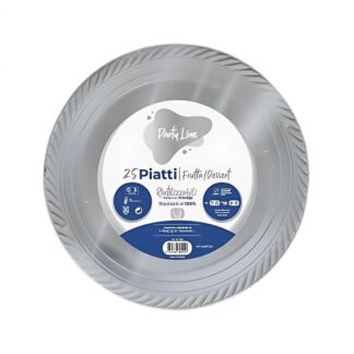 Piatti piani 17cm Party Line Argento