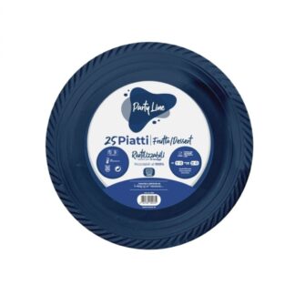 Piatti piani 17 cm Party Line Blu