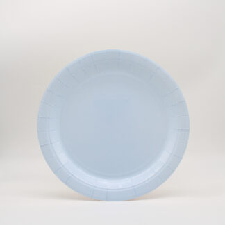 Piatti in carta 24 cm Celeste chiaro 15 pezzi