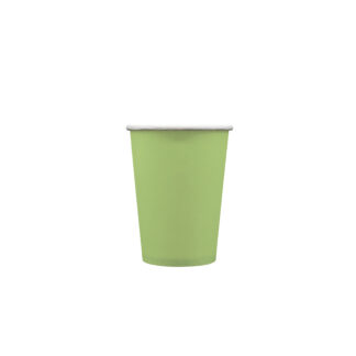 Bicchieri in carta 250cc Verde Salvia 15 pezzi