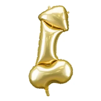 Palloncino Mylar Penis oro 55,5x112 cm