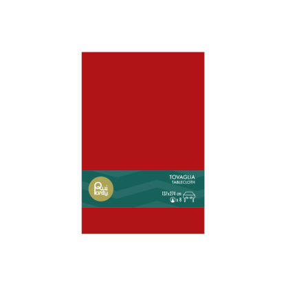 Tovaglia in plastica 137×274 cm Rosso Scuro