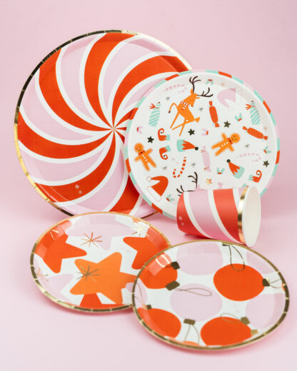 Piatti Christmas Candy 26 cm - immagine 2