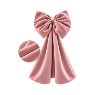 Fiocco in velluto rosa 50x240cm