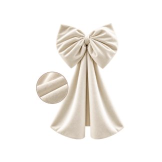 Fiocco in velluto bianco 50x240cm